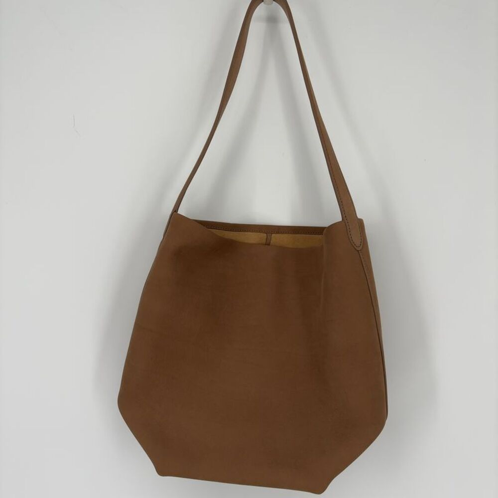 The Row Park Medium Tote in Nubuck Tan Tundra